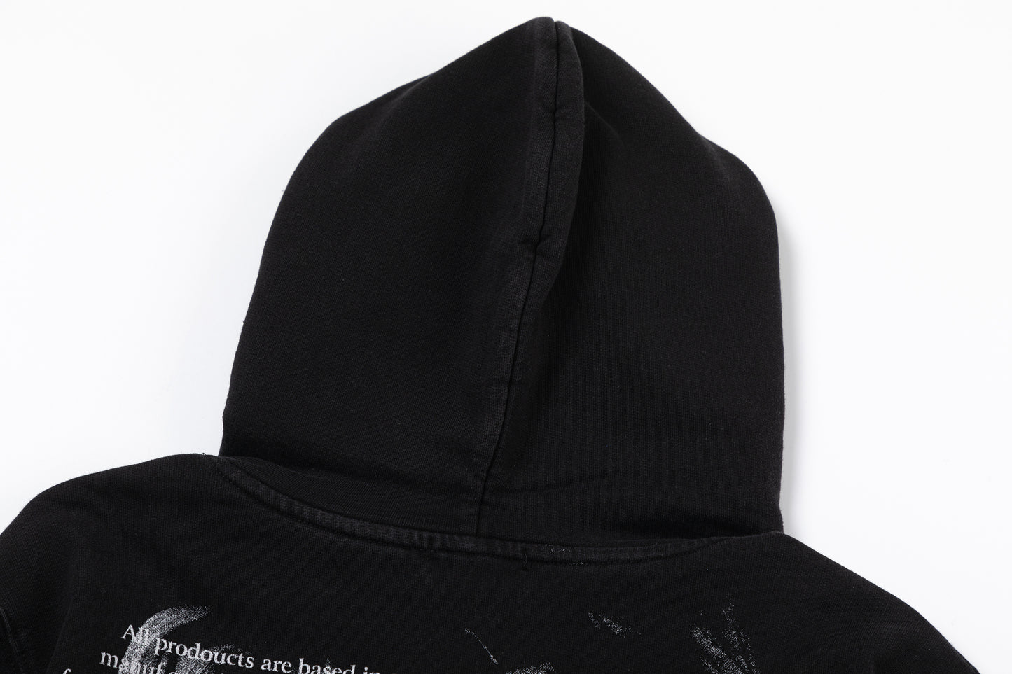 Off white 460g heavy washed hooded sweatshirt 8108
