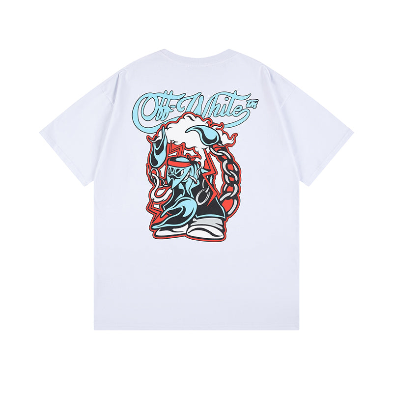 OFF-WHITE Cotton Short-sleeved T-shirt 9003