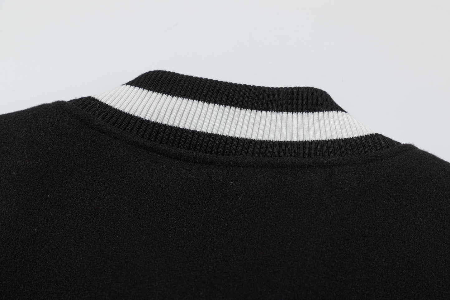 OFF WHITE embroidered leather baseball jacket S26