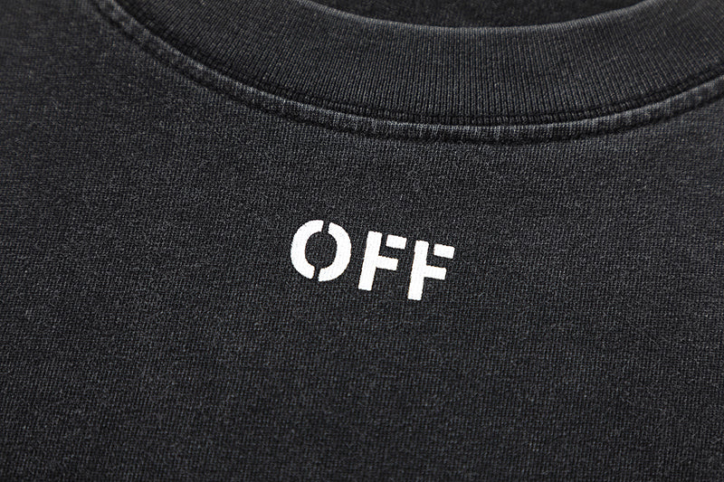 OFF-WHITE Heavyweight Cotton Washed Short-Sleeved T-Shirt 8018