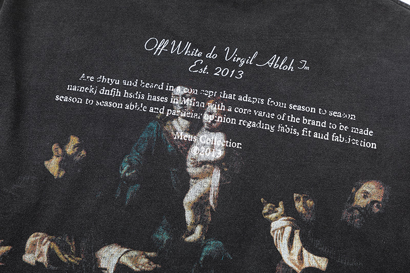 OFF-WHITE Heavyweight Cotton Washed Short-Sleeved T-Shirt 8018