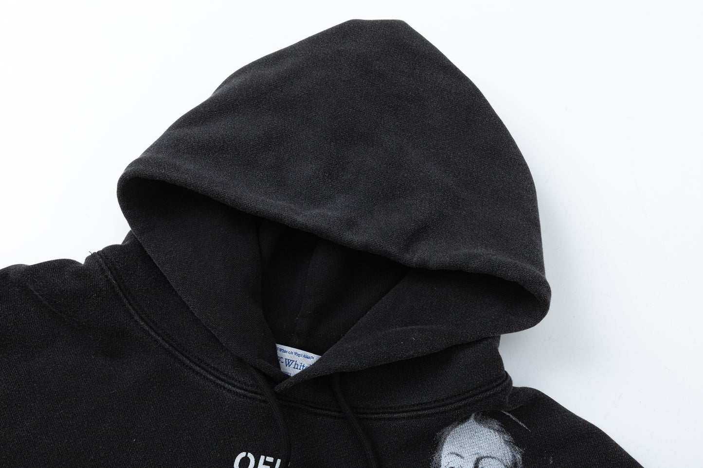 Off white 460g heavy washed hooded sweatshirt 9081