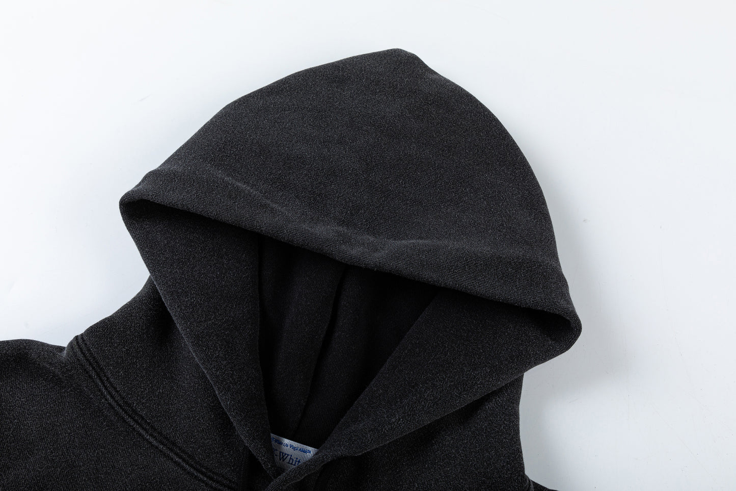 Off white 460g heavy washed hooded sweatshirt 9073