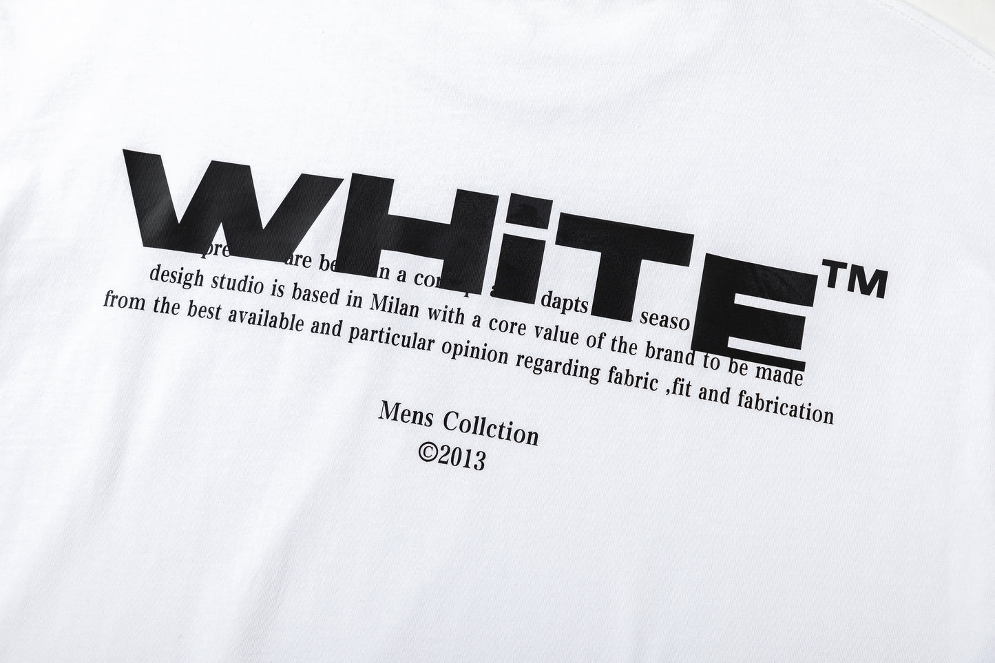 OFF-WHITE Cotton Short-sleeved T-shirt 9059