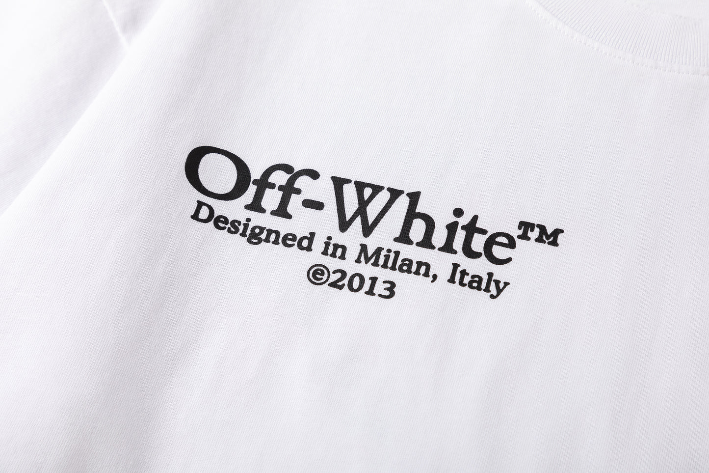 OFF-WHITE Cotton Short-sleeved T-shirt 9051