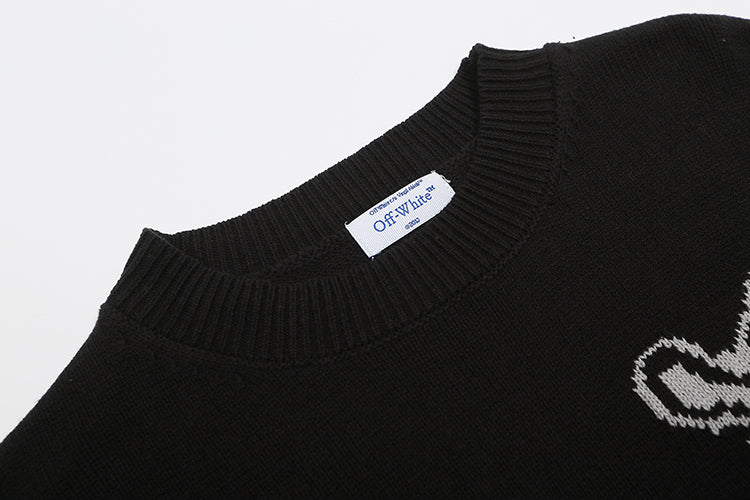 OFF WHITE Crew Neck Sweater 605
