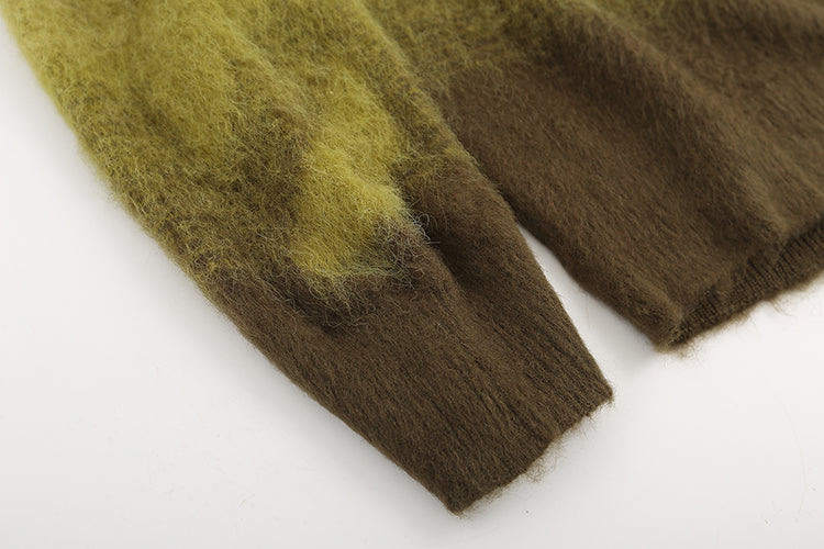 OFF WHITE Gradient OW Mohair Striped Arrow Sweater 389