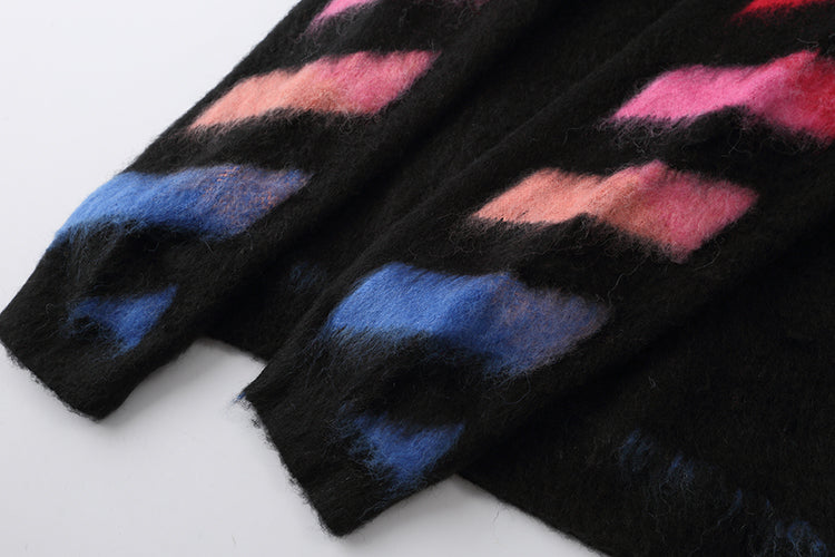 OFF WHITE Mohair Striped Arrow Sweater 301