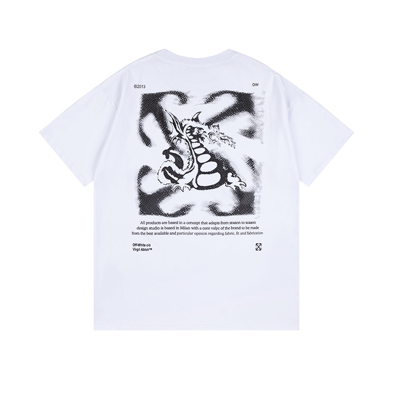 OFF-WHITE Cotton Short-sleeved T-shirt 9008