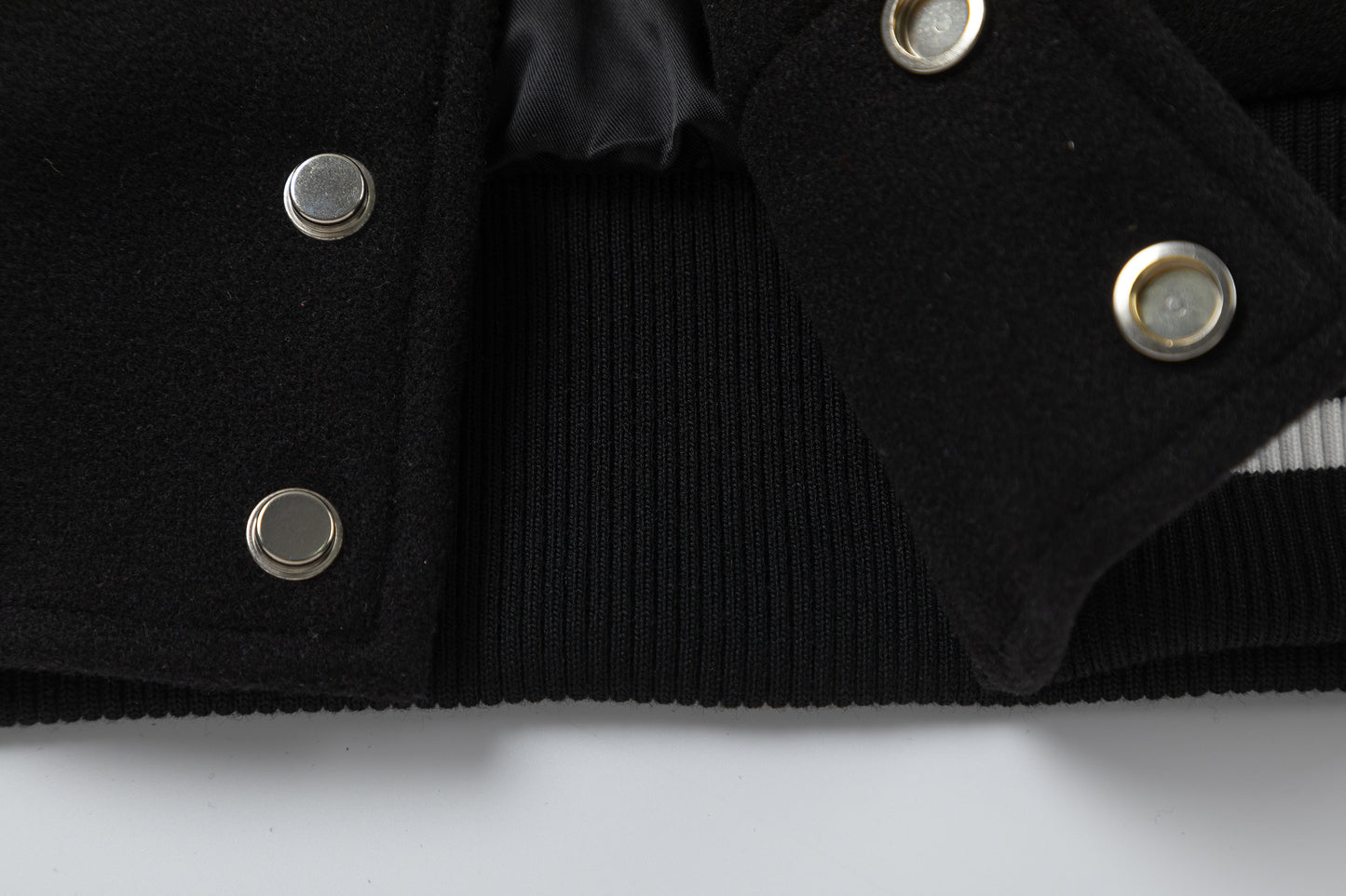 OFF WHITE new embroidered leather baseball jacket S27