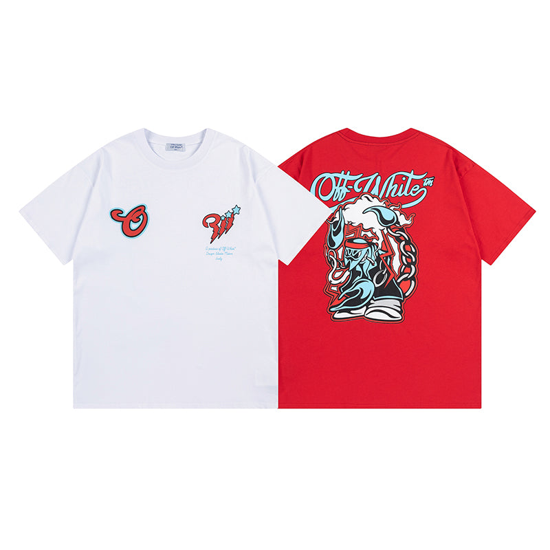 OFF-WHITE Cotton Short-sleeved T-shirt 9003