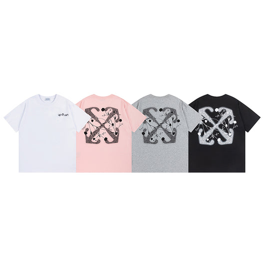 OFF-WHITE Cotton Short-sleeved T-shirt 9012