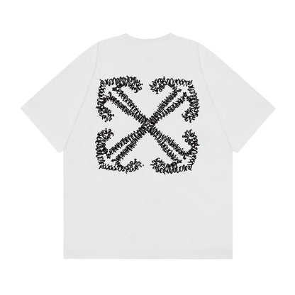 OFF-WHITE cotton short-sleeved T-shirt F87