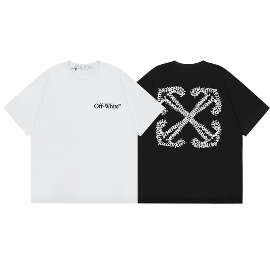 OFF-WHITE cotton short-sleeved T-shirt F87