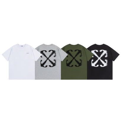 OFF-WHITE Cotton Short-sleeved T-shirt 9001