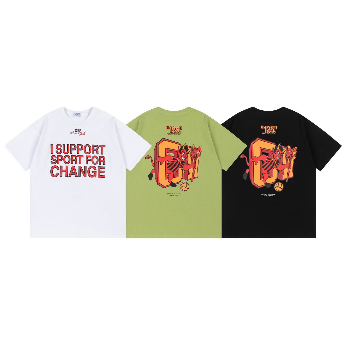 OFF-WHITE Cotton Short-sleeved T-shirt 9050