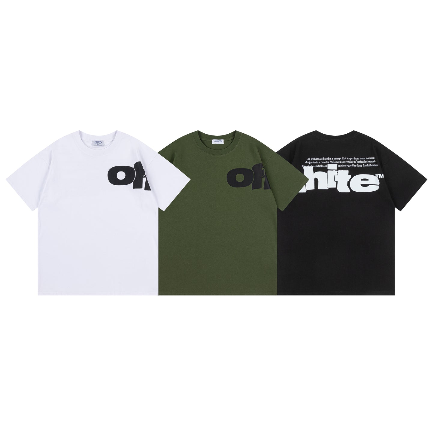 OFF-WHITE Cotton Short-sleeved T-shirt 9021