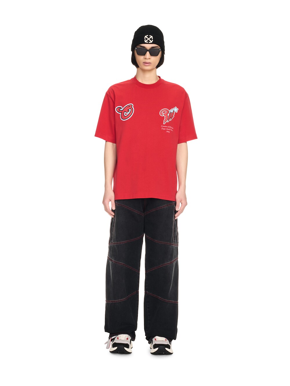 OFF-WHITE Cotton Short-sleeved T-shirt 9003