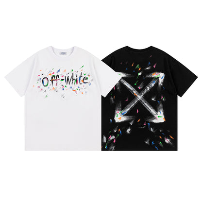 OFF-WHITE Cotton Short-sleeved T-shirt 9068