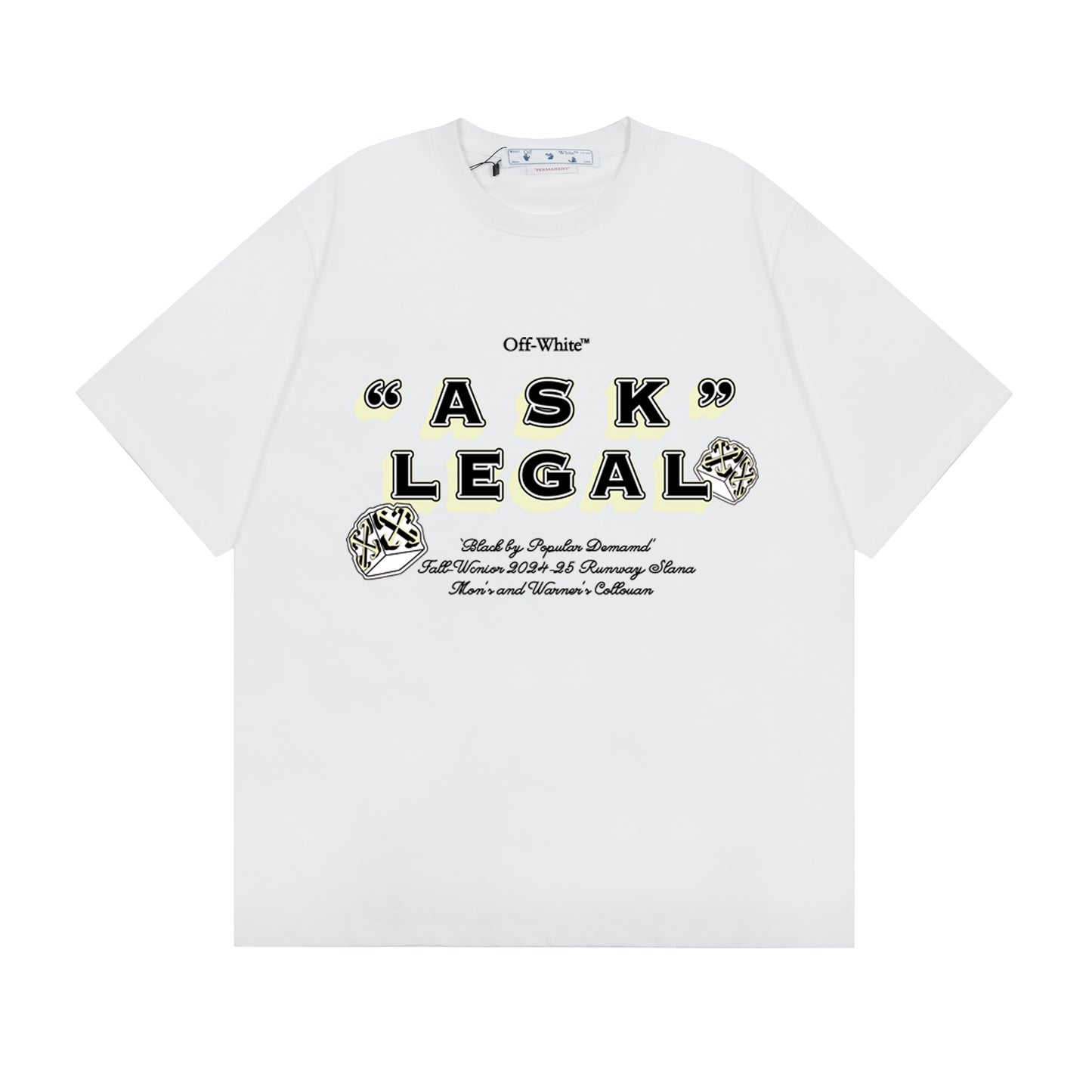 OFF-WHITE Cotton Short-sleeved T-shirt F71