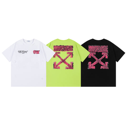 OFF-WHITE Cotton Short-sleeved T-shirt 9051