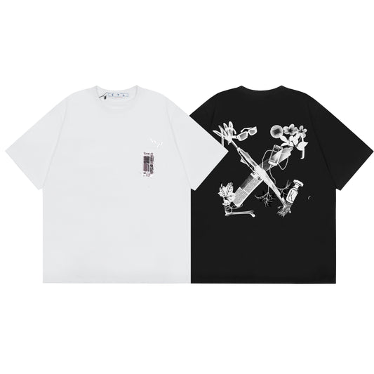 OFF-WHITE Cotton Short-Sleeved T-Shirt F75