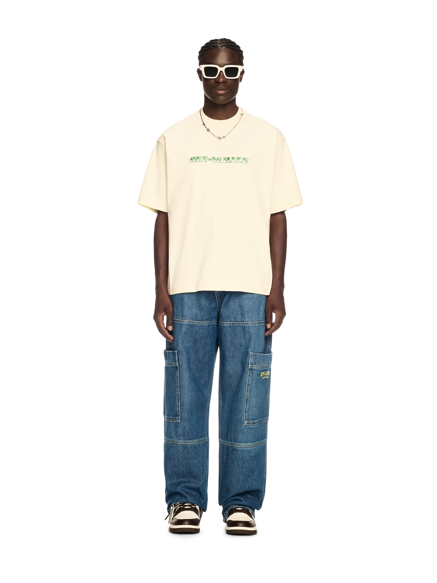 OFF-WHITE Cotton Short-sleeved T-shirt 9015