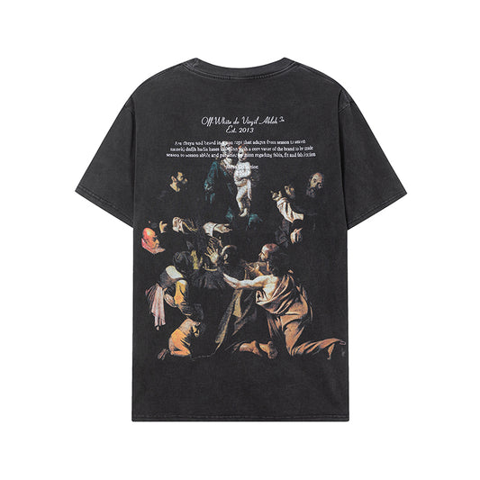 OFF-WHITE Heavyweight Cotton Washed Short-Sleeved T-Shirt 8018