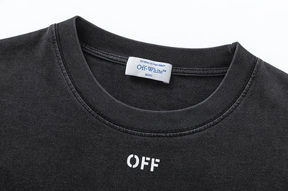 OFF-WHITE Heavyweight Cotton Washed Short-Sleeved T-Shirt 8018