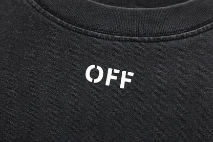 OFF-WHITE Heavyweight Cotton Washed Short-Sleeved T-Shirt 8018