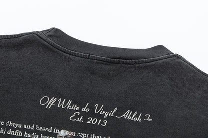 OFF-WHITE Heavyweight Cotton Washed Short-Sleeved T-Shirt 8018