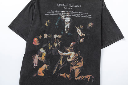 OFF-WHITE Heavyweight Cotton Washed Short-Sleeved T-Shirt 8018