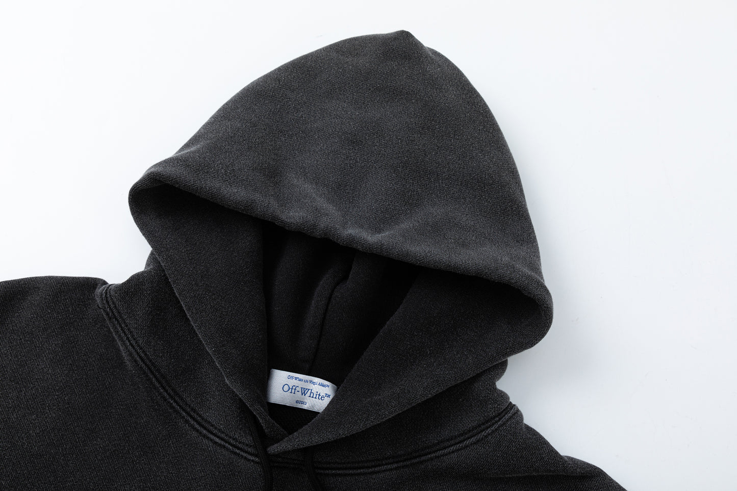 Off white 460g heavy washed hooded sweatshirt 9078