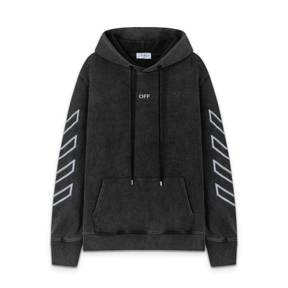 Off white 460g heavy washed hooded sweatshirt 9078