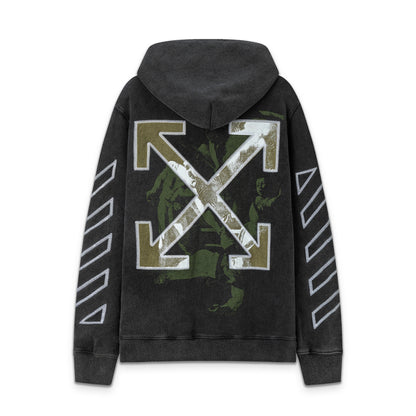 Off white 460g heavy washed hooded sweatshirt 9078
