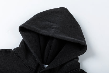 Off white 460g heavy washed hooded sweatshirt 9075