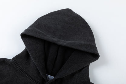 Off white 460g heavy washed hooded sweatshirt 9073