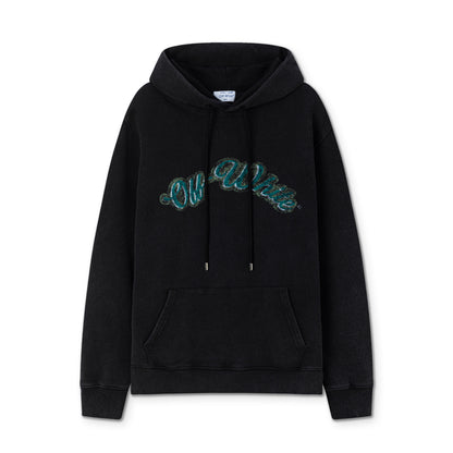 Off white 460g heavy washed hooded sweatshirt 9080