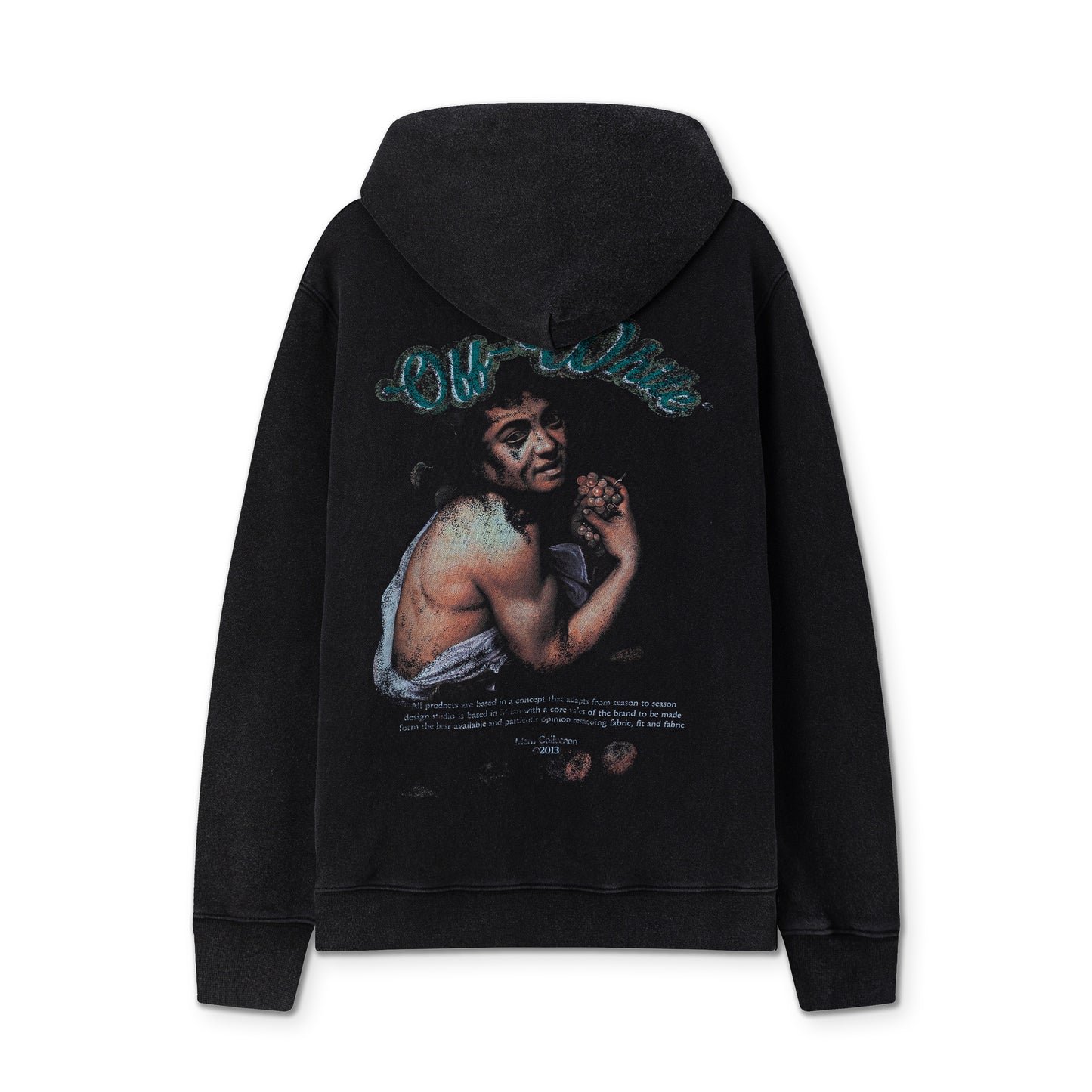 Off white 460g heavy washed hooded sweatshirt 9080