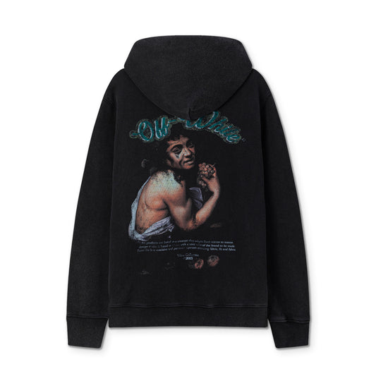 Off white 460g heavy washed hooded sweatshirt 9080