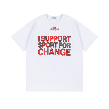 OFF-WHITE Cotton Short-sleeved T-shirt 9050
