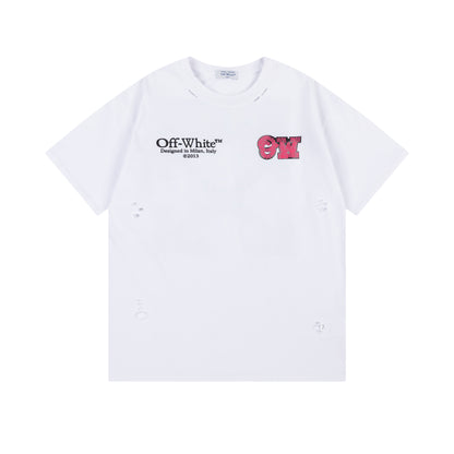 OFF-WHITE Cotton Short-sleeved T-shirt 9051