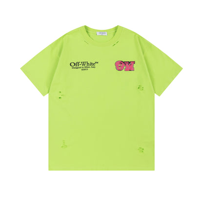 OFF-WHITE Cotton Short-sleeved T-shirt 9051
