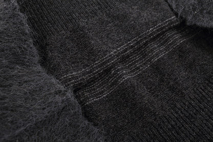 Off white mohair striped arrow sweater 388