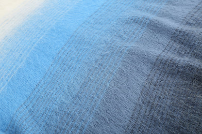 OFF WHITE Blue Gradient OW Mohair Striped Arrow Sweater 386