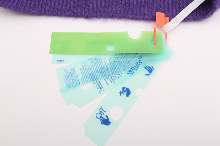 OFF WHITE Gradient Purple OW Mohair Arrow Sweater 385
