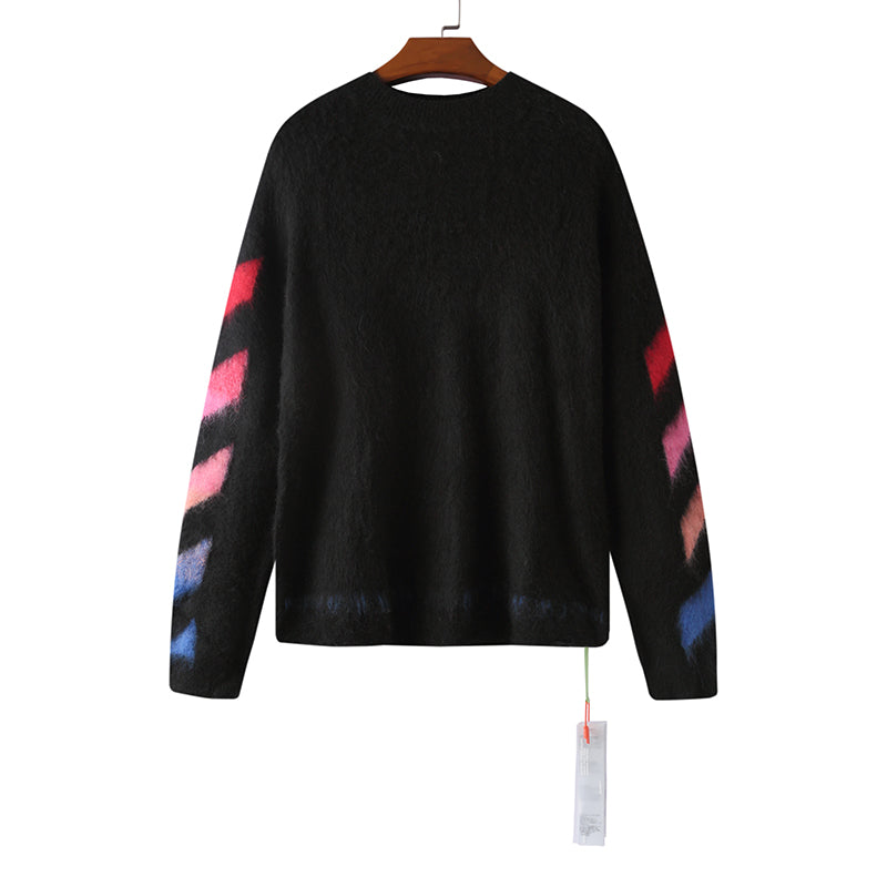 OFF WHITE Mohair Striped Arrow Sweater 301