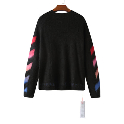 OFF WHITE Mohair Striped Arrow Sweater 301