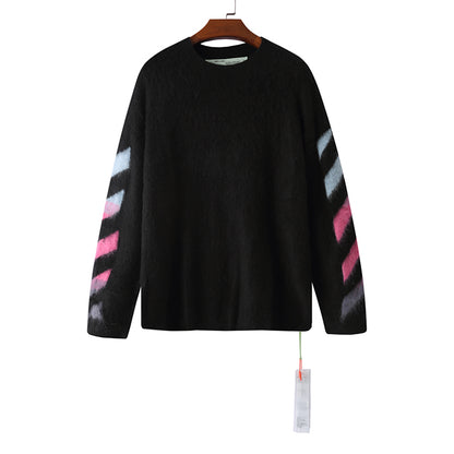 OFF WHITE Mohair Striped Arrow Sweater 302