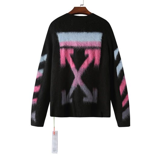 OFF WHITE Mohair Striped Arrow Sweater 302